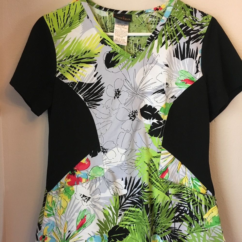 Preloved- 2 Scrub Tops Sm- Dickies/Careisma